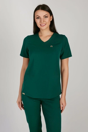 Bluza medyczna damska - Merit - Pine green