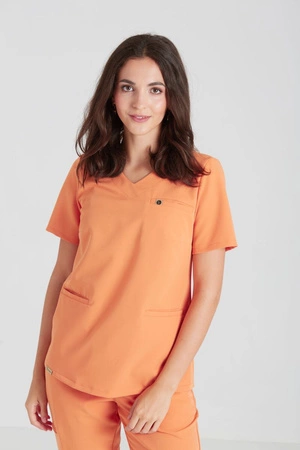 Bluza medyczna damska - Merit - Tangerine