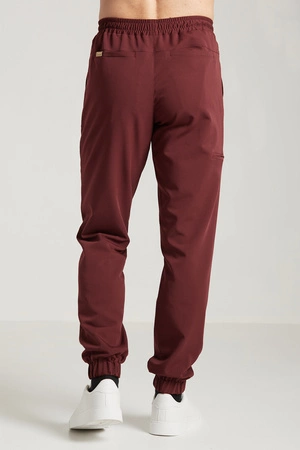 Spodnie medyczne joggery męskie - Sokrates - Sangria