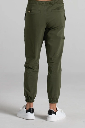 Spodnie medyczne joggery męskie - Sokrates - Military green - KangooNature