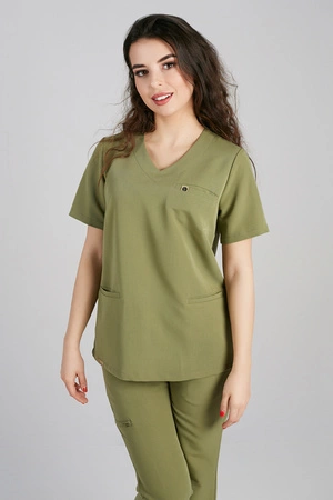 Bluza medyczna damska - Merit - Khaki