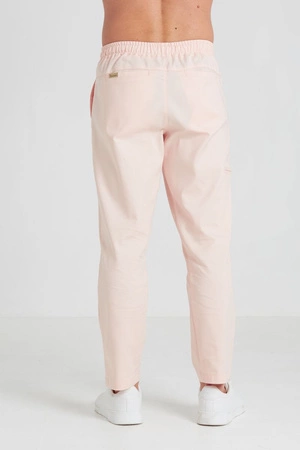 Spodnie medyczne proste męskie - Sokrates - Salmon - KangooNature