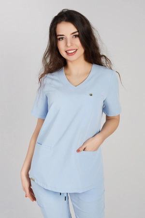 Bluza medyczna damska - Merit - Celestial blue