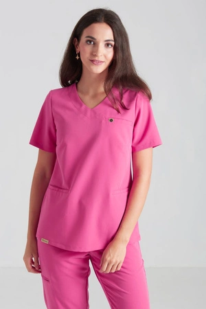 Bluza medyczna damska - Merit - Hot pink