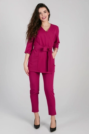 Spodnie medyczne przylegające damskie - Jazzberry jam